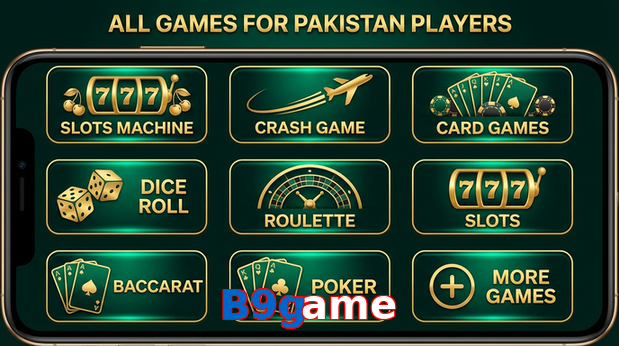 Main screen of B9game games page for PK players